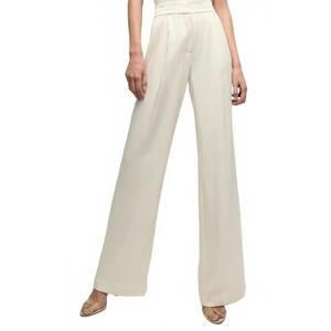 Veronica Beard Cream Wide Leg Pants